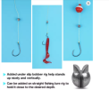 50/100Pcs Removable Split Shot Fishing Weights