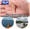 50Pcs Soft Plastic Worms Lure 3.5cm Silicone Swimbait Shad Grub Worm Bait Lifelike Fake Earthworm Bloodworm Artificial Bait Bass