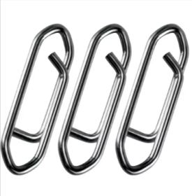 50pc Fishing Snap Power Clip Stainless Steel Speed Clip (size: Size4-50pcs)