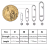 50pc Fishing Snap Power Clip Stainless Steel Speed Clip