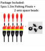 5pcs 2.5in Fishing Floats Freshwater 1.5in Balsa Wood