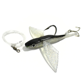 Flying Fish (Color: black, size: 7in Stinger Rigged)
