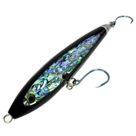 StickBait Abalone 8in with Hooks (Color: black, size: 8in)