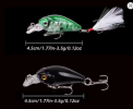 8pcs Crank Bait Minnow Fishing Lure Set Floating Artificial Bait Topwater Fishing Bait