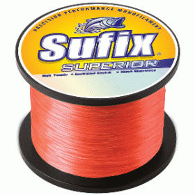 Sufix Superior Monofilament (Color: Neon Fire, Option: 820 Yds, size: 130Lb)
