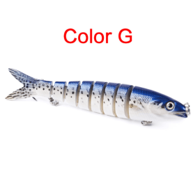 Pike Fishing Lures Artificial Multi Jointed Sections Hard Bait (Option: G)
