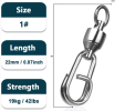 9KM Fishing Swivels Snap