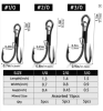 9KM Live Shrimp Hooks 10~15Pcs Double Hook Live Shrimp Holder Hook Corrosion Resistant for Saltwater Freshwater