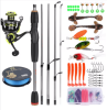 Sougayilang 1.8M Spinning Fishing Rod M Power Telescopic Children Fishing Telescopic Rock Fishing Pole Carp Feeder Surf Beginner
