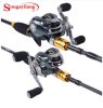 Sougayilang Lure Fishing Rod and Baitcasting Reel 4 Sections Carbon Spinning Lure Rod