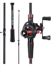 Sougayilang Portable Travel Fishing Combo 1.8-2.1m (bundles: 1.8m and left hand)