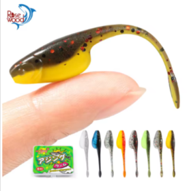Rosewood Crappie Minnow Shad Soft Baits (Color: D)