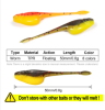 Rosewood Crappie Minnow Shad Soft Baits