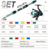 Sougayilang Spinning Fishing Pole Set 1.8M Portable Telescopic Rod with 5.2:1 3BB Fishing Reel Max Drag 5kg Full Fishing Kit