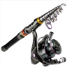 1.8-3.6m Carbon Fiber Fishing Rod And Reel Combo