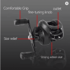 Baitcasting Fishing Wheel 7.2/1 Gear Ratio Fishing Coil Reel Max Drag 10kg Saltwater Freshwater for Beginners Fishing Accessory