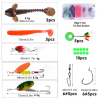 Sougayilang Lure Fishing Combo 5 Sections Carbon Fiber Fishing Rod with 1000-3000 Spinning Reel with Fishing Line Accessories