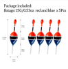 THKFISH 5pcs Fishing Float Slip Bobber