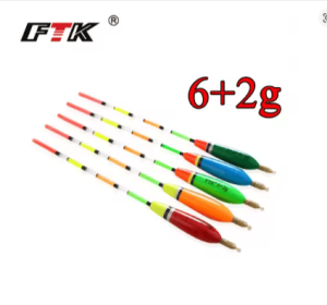 FTK 5pcs/lot Floatage 3+2g 4+2g 5+2g 6+2g Mixed Color Barguzinsky Fir Float Vertical Pesca For Carp Fishing Float Fishing Tackle (Color: 3042)