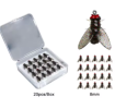 Bionic Fly Fishing Bait(20PCS), 2024 New Fly Hook Soft Bait Add Fish Attractant Fishing Gear For Salmon, Trout