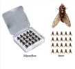 Bionic Fly Fishing Bait(20PCS), 2024 New Fly Hook Soft Bait Add Fish Attractant Fishing Gear For Salmon, Trout