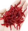 50/100PCS Soft Lure Bass Bream Bloodworm