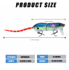 15.5CM Mouse Lure Artificial Plastic Mouse Fishing Lure Swimbait Rat Pike Bass Minnow Floatingbaits Fishing Tackle Accessories