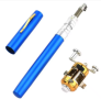 Portable Pocket Telescopic Mini Fishing Pole Pen Shape Folded Fishing Rod With Reel Wheel