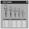 50pcs Fishing Ball Bearing Swivel