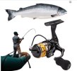 Spinning Wheel Metal Spool Spinning Fishing Reel 4.8/1 Gear Ratio All Purpose Fishing Spinning Reel for Freshwater Saltwater