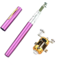Portable Pocket Telescopic Mini Fishing Pole Pen Shape Folded Fishing Rod With Reel Wheel