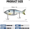 New Coming 178mm 82g Sinking Glide