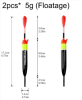 THKFISH Sea Fishing Float Slip Bobber 5g 10g 15g Floatage Freshwater Balsa Wood Slip Bobbers Buoys For Bass Fishing Tackle