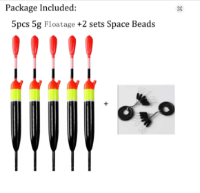 THKFISH Sea Fishing Float Slip Bobber 5g 10g 15g Floatage Freshwater Balsa Wood Slip Bobbers Buoys For Bass Fishing Tackle (Color: 5pc 5g floatage)