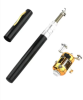Portable Pocket Telescopic Mini Fishing Pole Pen Shape Folded Fishing Rod With Reel Wheel