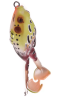 Frog Lure Soft Tube Bait Plastic Fishing Lure with Fishing Hooks Topwater Ray Frog Artificial 3D Eyes