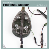 FISH KING 30g-100g High Carbon Steel Metal Feeder Hook