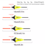 FTK 5Pcs/Lot Promotion Fishing Floats Set