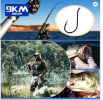 9KM Octopus Fishing Hook Sea Carp Fishing Lures Barbed Hooks Black 50Pcs Fishing Jig Worm Hooks Tackle Saltwater Freshwater