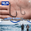 9KM Octopus Fishing Hook Sea Carp Fishing Lures Barbed Hooks Black 50Pcs Fishing Jig Worm Hooks Tackle Saltwater Freshwater