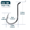 9KM Octopus Fishing Hook Sea Carp Fishing Lures Barbed Hooks Black 50Pcs Fishing Jig Worm Hooks Tackle Saltwater Freshwater