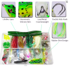 Fishing Lure Kit Soft and Hard Bait Set Gear Layer Minnow Metal Jig Spoon For Bass Pike Crank Tackle Accessories with Box
