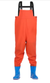 Fishing Waders For Youth (Color: orange 24 25)