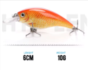 TREHOOK 6cm 10g Black Minnow Trout Fishing Baits