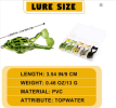 Frog Lure Soft Tube Bait Plastic Fishing Lure with Fishing Hooks Topwater Ray Frog Artificial 3D Eyes
