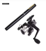 Portable Pocket Telescopic Mini Fishing Pole Pen Shape Folded Fishing Rod With Reel Wheel
