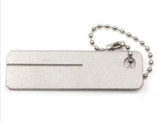 Fishing Hook Sharpener Portable Diamond Stone (Color: A(single side mate))