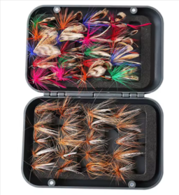 60/41pcs Box Bionic Fly Hook Set (Color: 65pcs)