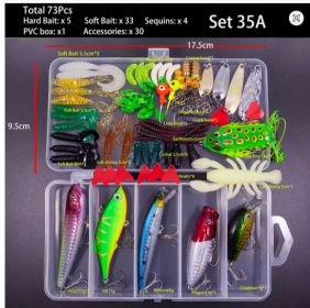 FFLYBG New Mixed Fishing Lure Set (Color: Set 13A)