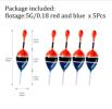 THKFISH 5pcs Fishing Float Slip Bobber